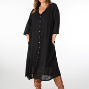 Abito Ischia tecno chiffon nero