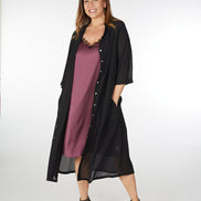 Abito Ischia tecno chiffon nero