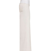 Jeans Wide Leg bianco con baschina