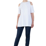 Jeans sigaretta cotone blu delavè con baschina