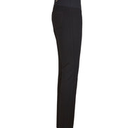 Jeans sigaretta punto milano nero con baschina