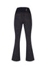 Jeans flair punto milano cotone nero delavè