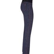 Jeans flare caviglia punto milano cotone jeans