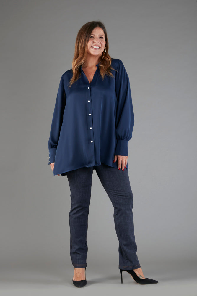 Jeans skinny lavati con baschina