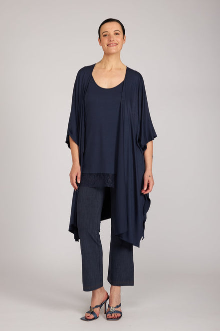 Kimono Jo maglina blu