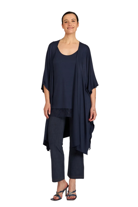 Kimono Jo maglina blu