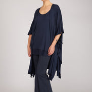 Kimono Jo maglina blu