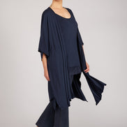 Kimono Jo maglina blu