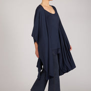 Kimono Jo maglina blu