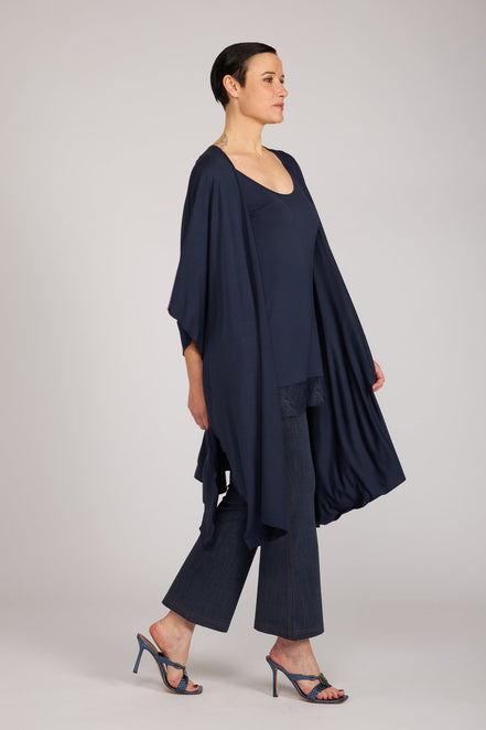 Kimono Jo maglina blu