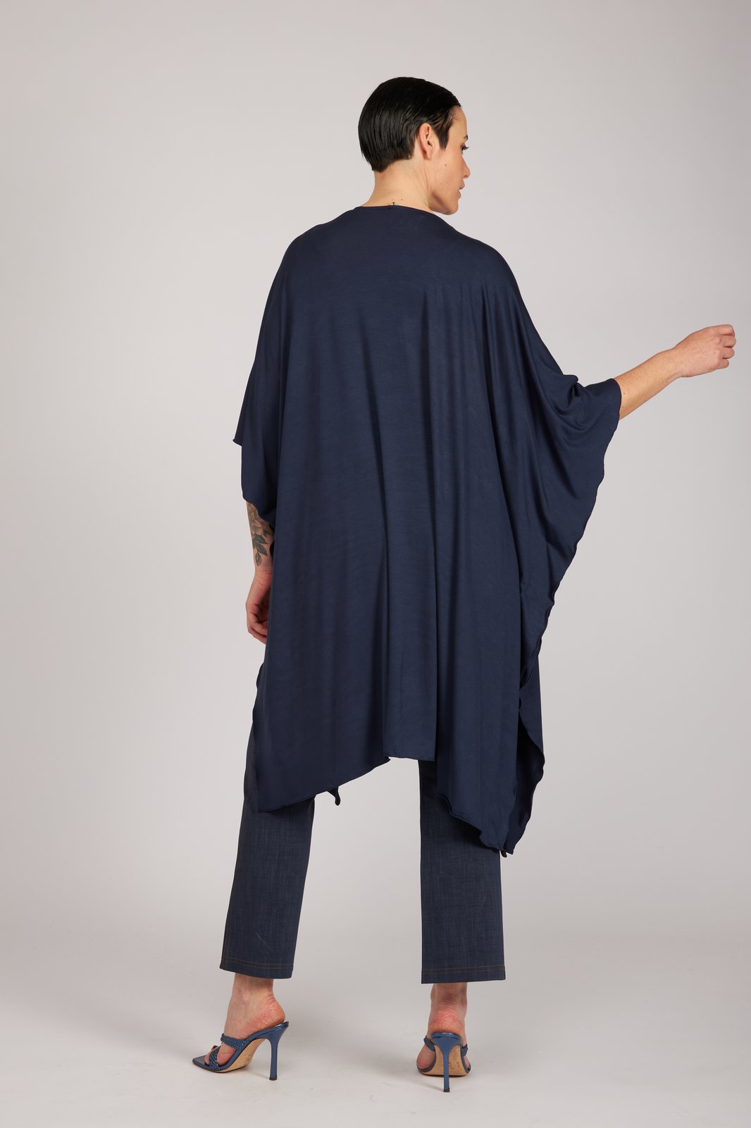 Kimono Jo maglina blu
