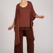 Kimono Jo maglina cioccolato