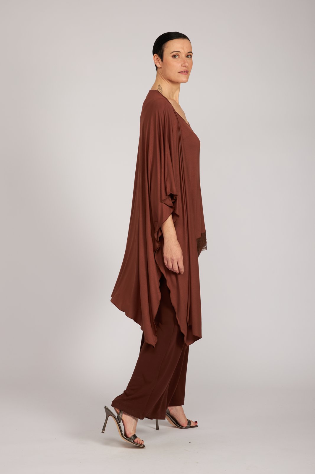 Kimono Jo maglina cioccolato