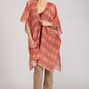 Kimono Jo fantasia arancio fucsia