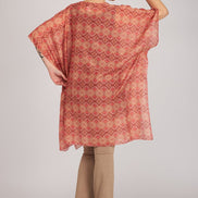 Kimono Jo fantasia arancio fucsia