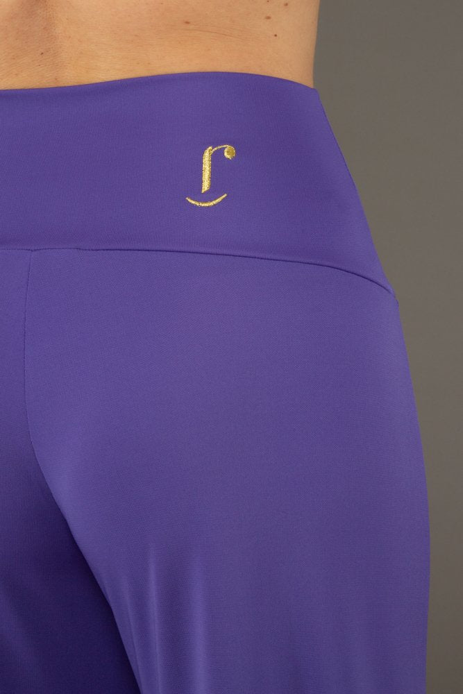 Panta Firenze fluido viola con baschina