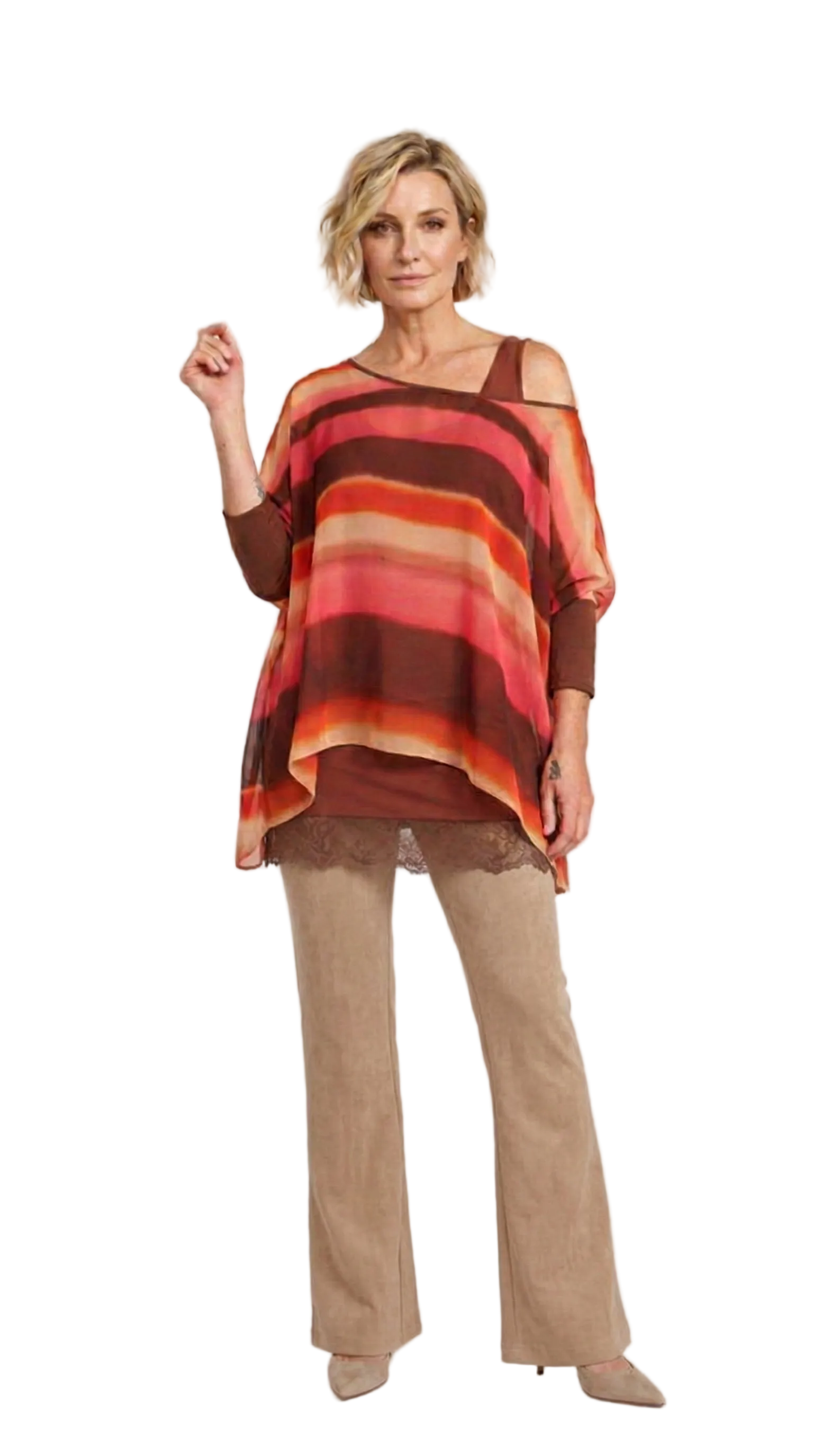 Look doppio top Sunset