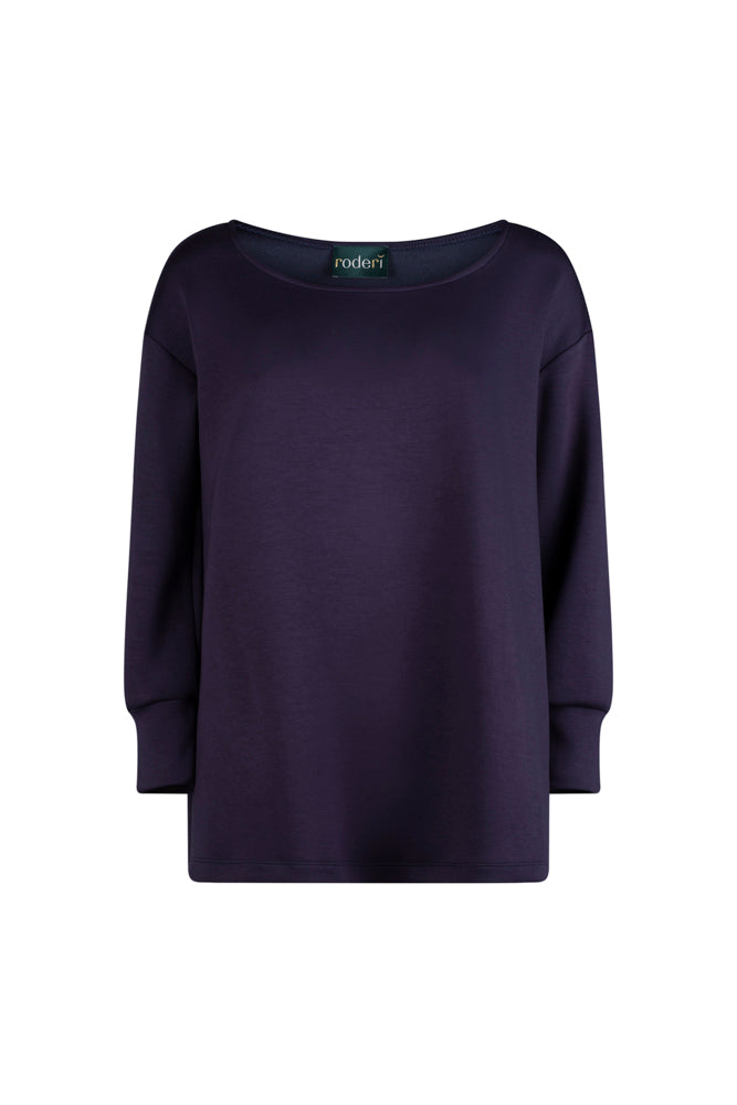 Maglia felpa scuba blu Alice