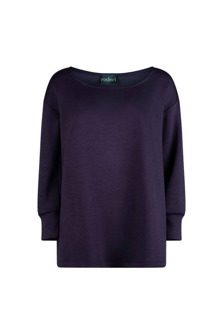 Maglia felpa scuba blu Alice