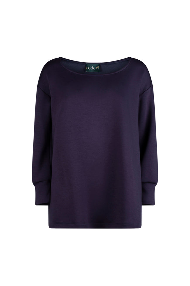 Maglia felpa scuba blu Alice