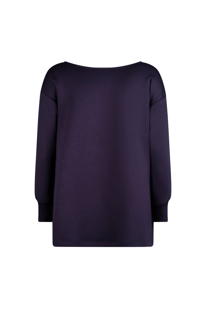 Maglia felpa scuba blu Alice