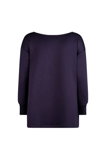 Maglia felpa scuba blu Alice
