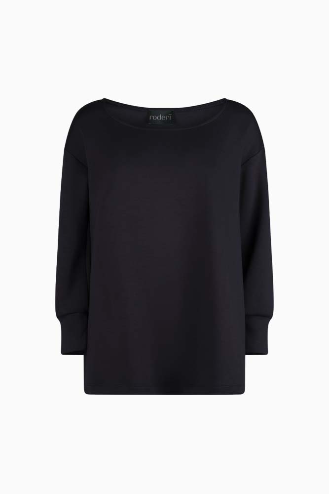 Maglia felpa scuba nera Alice