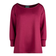 Maglia felpa scuba vino Alice