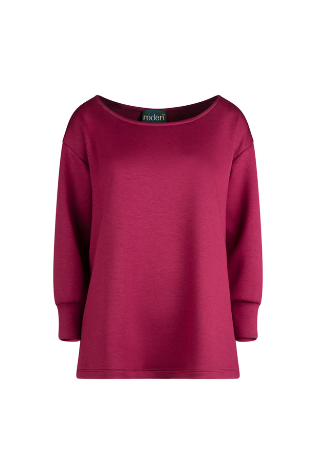 Maglia felpa scuba vino Alice
