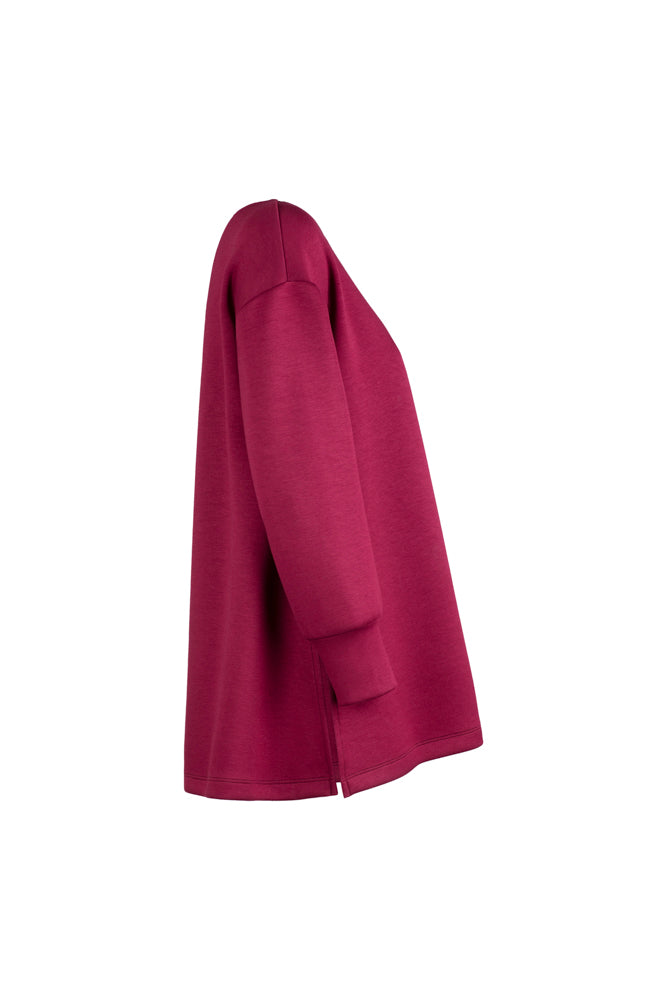 Maglia felpa scuba vino Alice