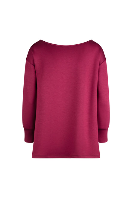 Maglia felpa scuba vino Alice