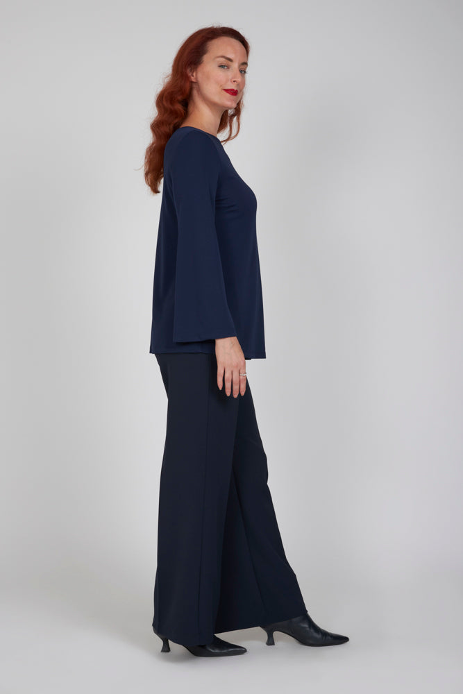 Maglia Giulia fluida blu