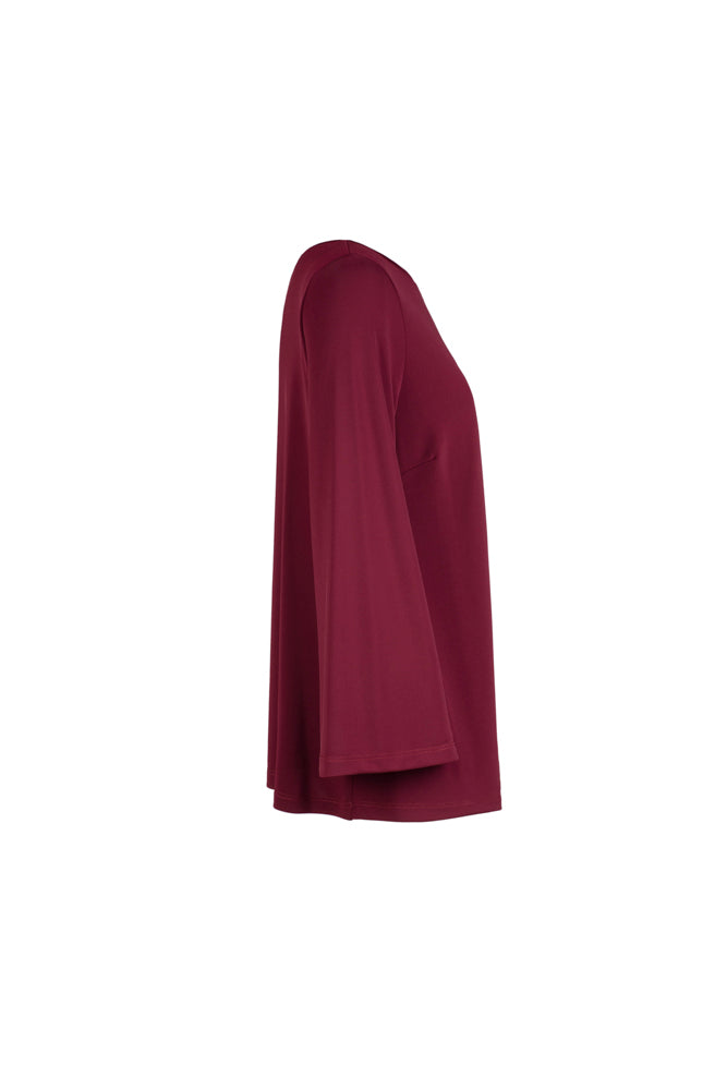Maglia Giulia fluido vino