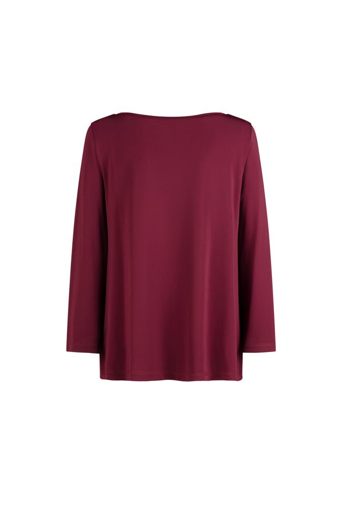 Maglia Giulia fluido vino
