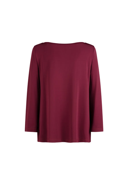 Maglia Giulia fluido vino
