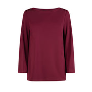 Maglia Giulia fluido vino