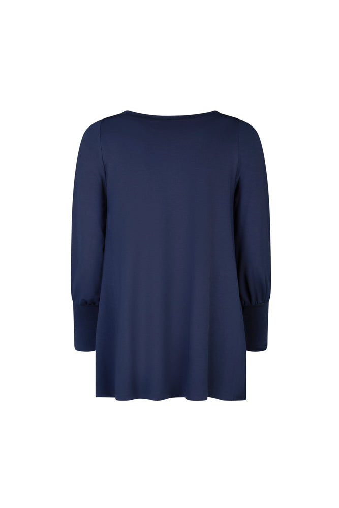 Maglia lunga in jersey Greta blu