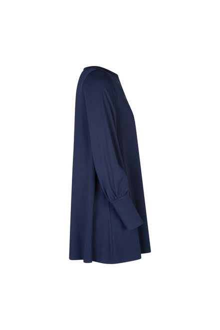 Maglia lunga in jersey Greta blu