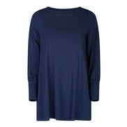 Maglia lunga in jersey Greta blu