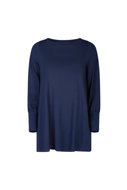 Maglia lunga in jersey Greta blu