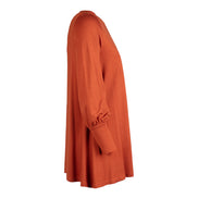 Maglia lunga in jersey Greta cannella