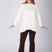Maglia Greta fluido burro
