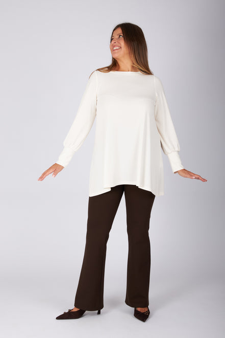 Maglia Greta fluido burro