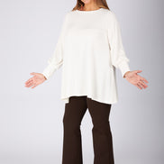 Maglia Greta fluido burro