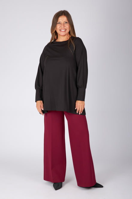 Maglia Greta in jersey nera