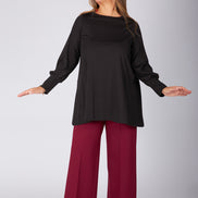 Maglia Greta in jersey nera