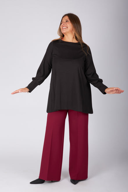 Maglia Greta in jersey nera