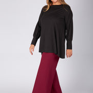 Maglia Greta in jersey nera