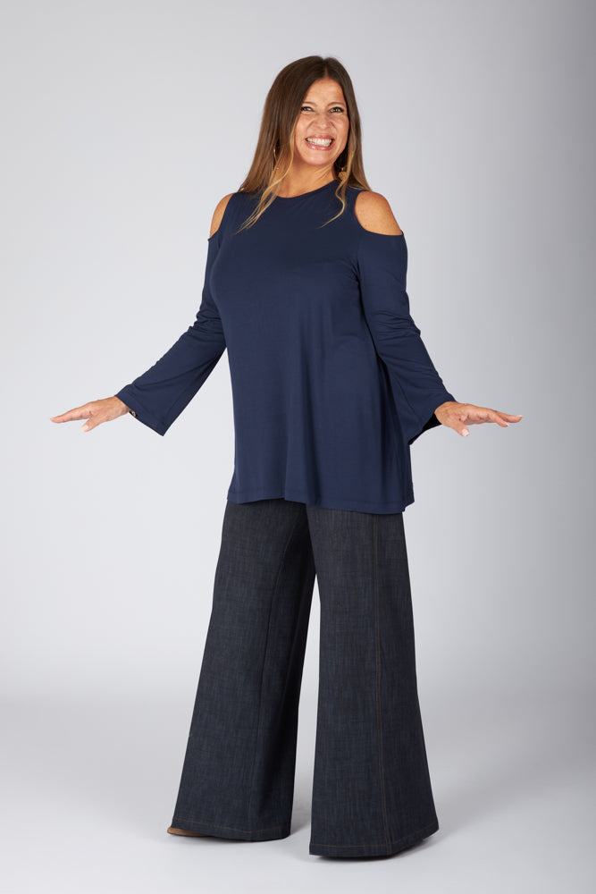 Maglia Ischia manica lunga maglina blu