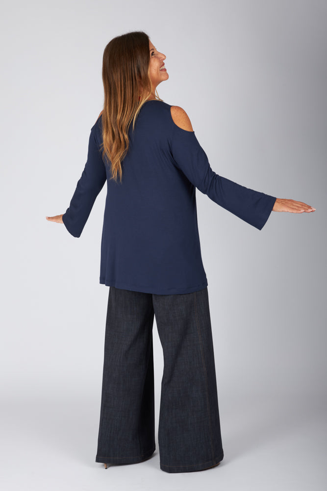 Maglia Ischia manica lunga maglina blu